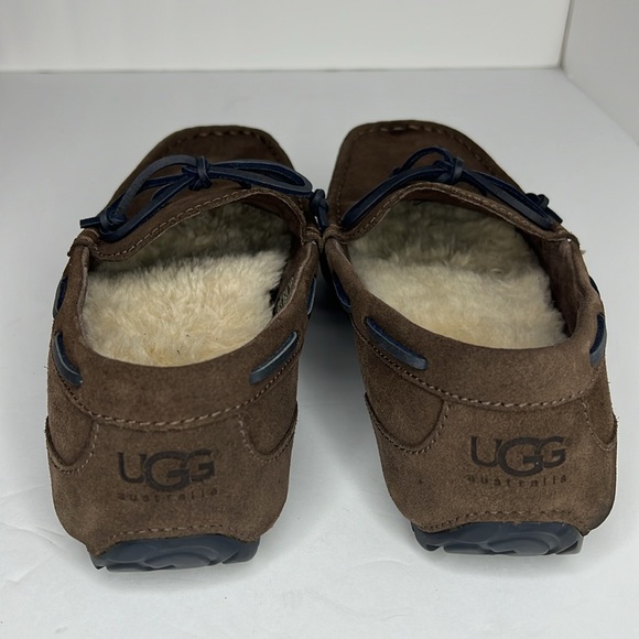 Authentic UGG Australia Chester Slip On Loafers Slippers Men's Size 10 EEE Brown - Picture 3 of 10